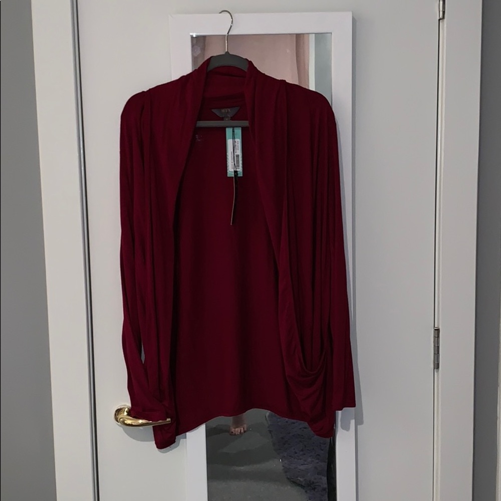 Burgundy cardigan